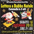 Sabato 18 Dicembre 2010 alle ore 21.00 presso il Salone Parrocchiale della Chiesa Sant’Atanasio verrà rappresentata una Commedia in tre atti realizzata da Pino Semilia, ispirata al Natale e rappresentata per l’occasione dai...