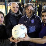 trofeo Gli organizzatori, da sinistra Daniela Urciuoli,Domenico Bessone,Vincenzo Monteleone e Carmelo Pantano